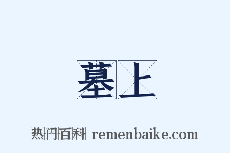 墓上是什么意思的图片
